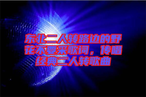 東北二人轉(zhuǎn)路邊的野花不要采歌詞，傳唱經(jīng)典二人轉(zhuǎn)歌曲