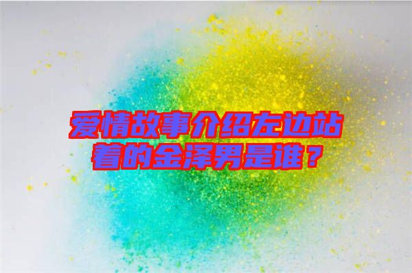 愛情故事介紹左邊站著的金澤男是誰？