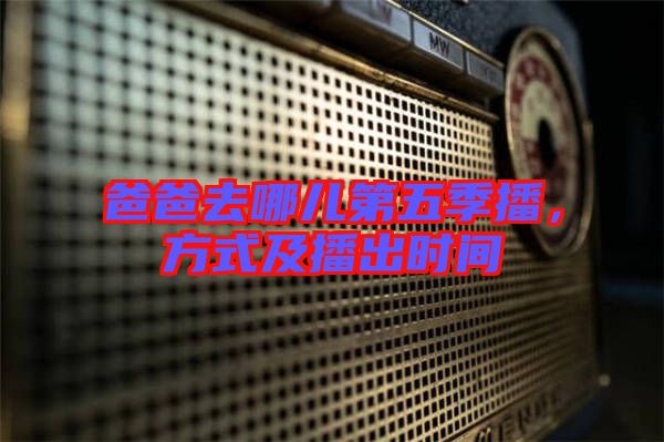 爸爸去哪兒第五季播，方式及播出時(shí)間