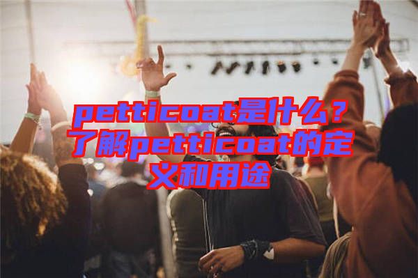 petticoat是什么？了解petticoat的定義和用途