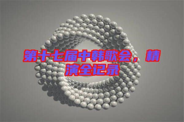 第十七屆中韓歌會(huì)，精演全記錄