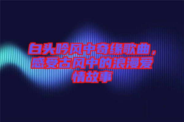 白頭吟風(fēng)中奇緣歌曲，感受古風(fēng)中的浪漫愛情故事