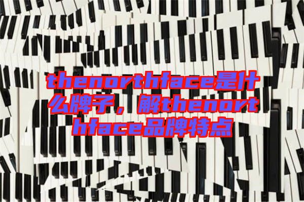thenorthface是什么牌子，解thenorthface品牌特點(diǎn)