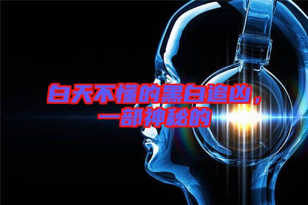 白天不懂的黑白追兇，一部神秘的