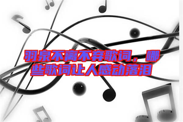 羽泉不離不棄歌詞，哪些歌詞讓人感動(dòng)落淚