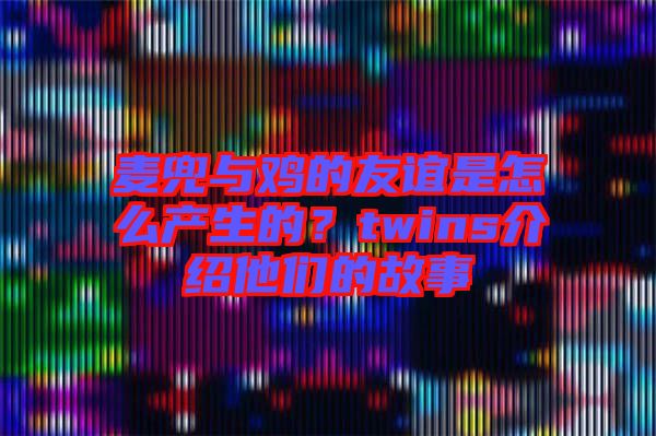 麥兜與雞的友誼是怎么產(chǎn)生的？twins介紹他們的故事