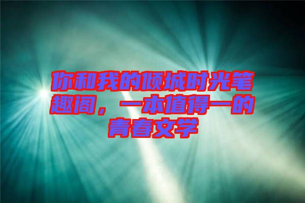 你和我的傾城時(shí)光筆趣閣，一本值得一的青春文學(xué)