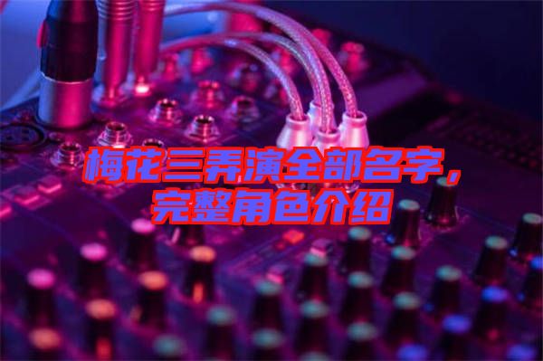 梅花三弄演全部名字，完整角色介紹