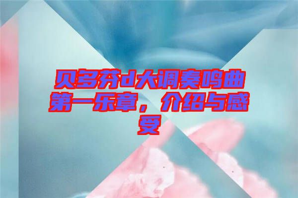 貝多芬d大調(diào)奏鳴曲第一樂章，介紹與感受