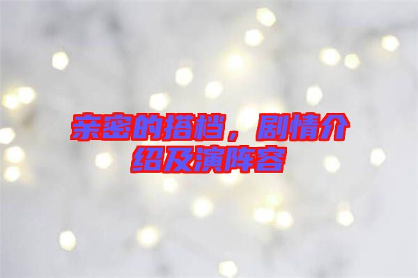 親密的搭檔，劇情介紹及演陣容
