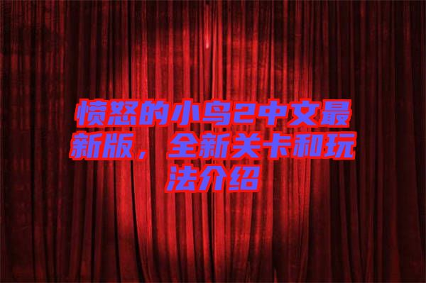 憤怒的小鳥2中文最新版，全新關(guān)卡和玩法介紹