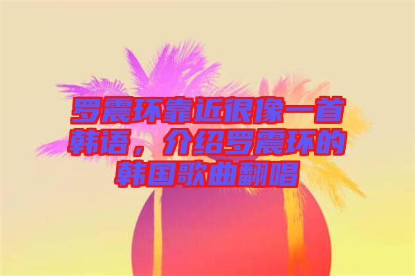羅震環(huán)靠近很像一首韓語，介紹羅震環(huán)的韓國(guó)歌曲翻唱