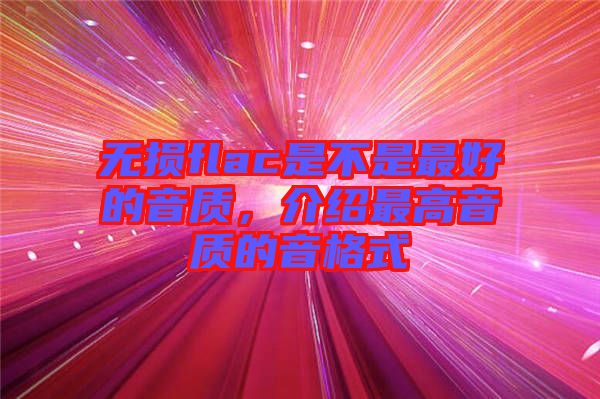 無損flac是不是最好的音質，介紹最高音質的音格式