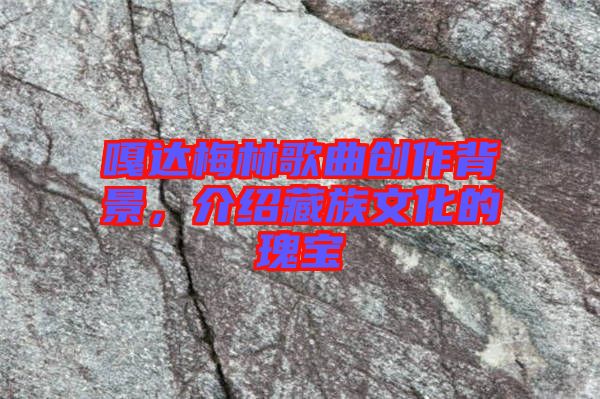嘎達(dá)梅林歌曲創(chuàng)作背景，介紹藏族文化的瑰寶