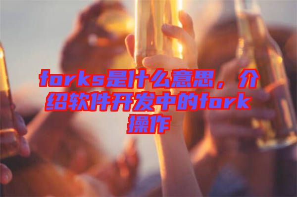 forks是什么意思，介紹軟件開發(fā)中的fork操作