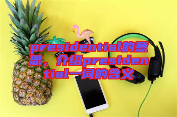 presidential的意思，介紹presidential一詞的含義