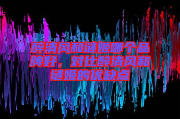 醉清風和謎姬哪個品牌好，對比醉清風和謎姬的優(yōu)缺點