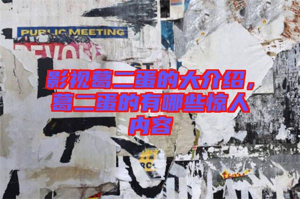 影視葛二蛋的大介紹，葛二蛋的有哪些驚人內(nèi)容