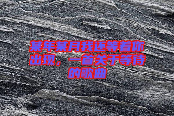某年某月我還等著你出現(xiàn)，一首關(guān)于等待的歌曲