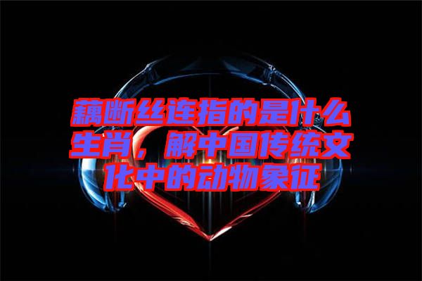 藕斷絲連指的是什么生肖，解中國(guó)傳統(tǒng)文化中的動(dòng)物象征