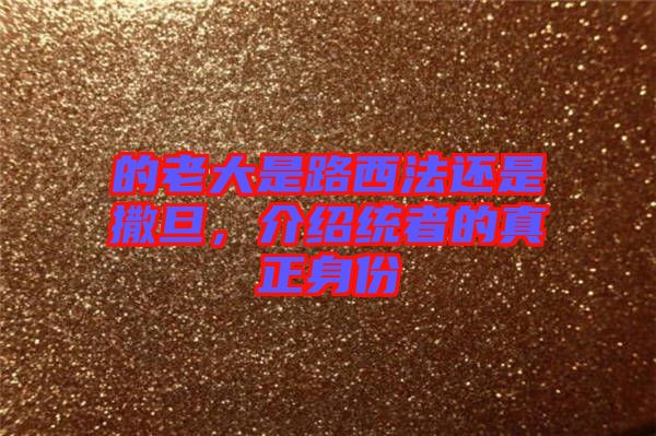 的老大是路西法還是撒旦，介紹統(tǒng)者的真正身份