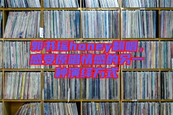 郭書瑤honey翻唱，感受原唱情感的另一種演繹方式