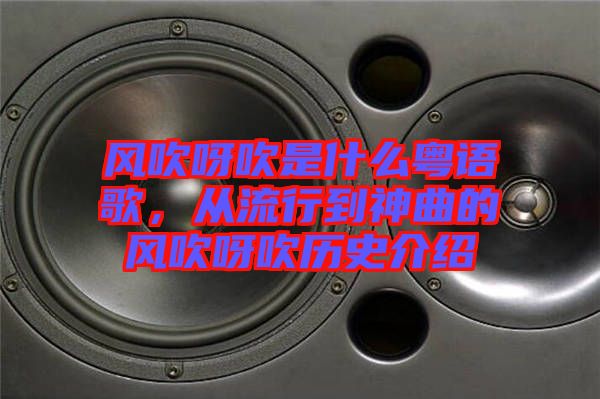 風(fēng)吹呀吹是什么粵語歌，從流行到神曲的風(fēng)吹呀吹歷史介紹
