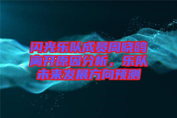 閃光樂(lè)隊(duì)成員周曉鷗離開(kāi)原因分析，樂(lè)隊(duì)未來(lái)發(fā)展方向預(yù)測(cè)