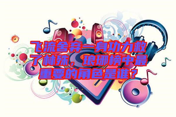 飛流舍棄一身功力救了林殊，瑯琊榜中最重要的角色是誰？