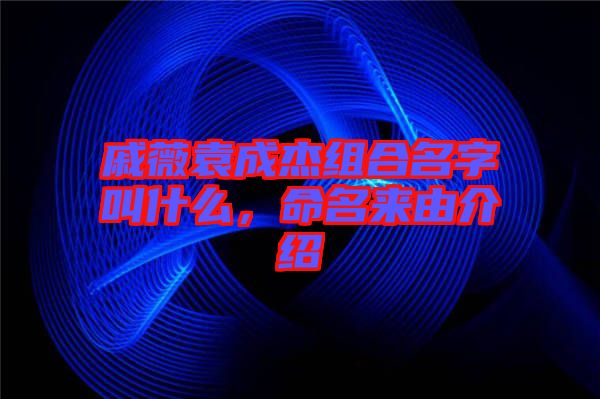 戚薇袁成杰組合名字叫什么，命名來由介紹
