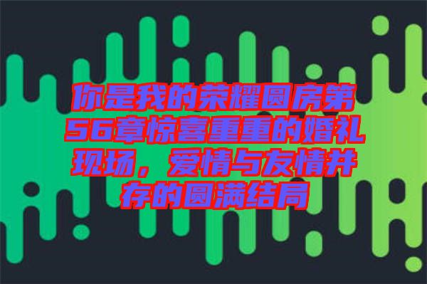 你是我的榮耀圓房第56章驚喜重重的婚禮現(xiàn)場(chǎng)，愛(ài)情與友情并存的圓滿結(jié)局