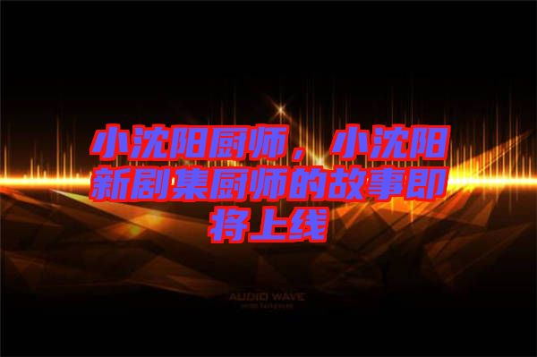 小沈陽(yáng)廚師，小沈陽(yáng)新劇集廚師的故事即將上線(xiàn)