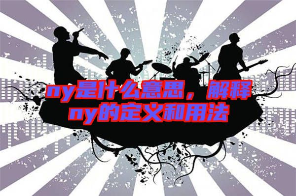 ny是什么意思，解釋ny的定義和用法