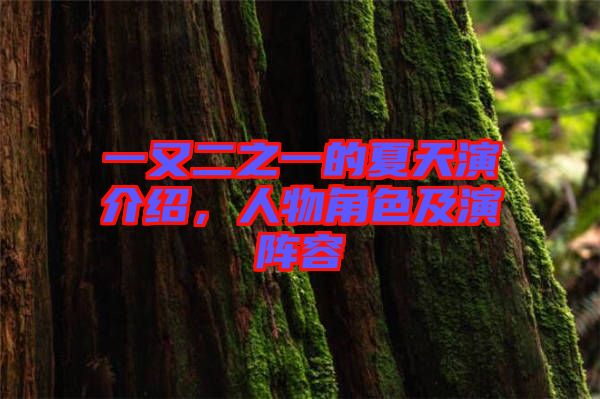 一又二之一的夏天演介紹，人物角色及演陣容