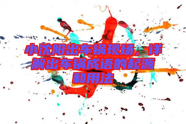 小沈陽出車鍋現(xiàn)場，詳解出車鍋成語的起源和用法