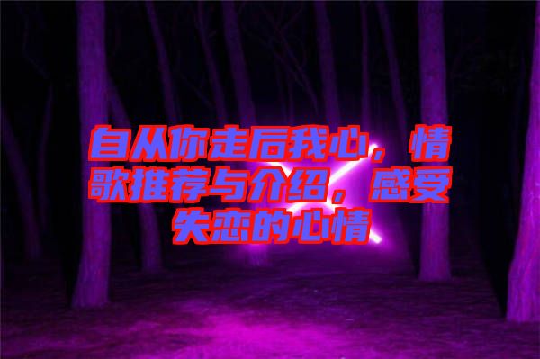 自從你走后我心，情歌推薦與介紹，感受失戀的心情