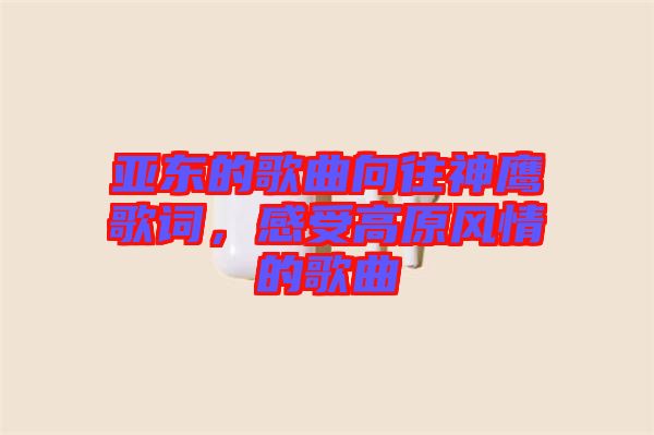 亞東的歌曲向往神鷹歌詞，感受高原風(fēng)情的歌曲