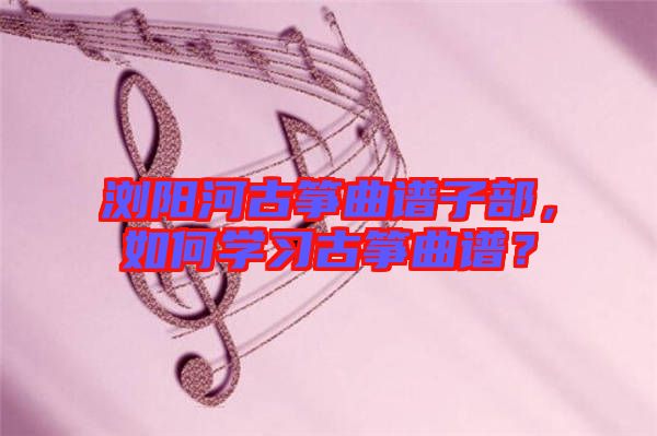 瀏陽河古箏曲譜子部，如何學(xué)習(xí)古箏曲譜？