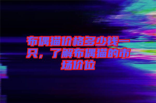 布偶貓價(jià)格多少錢(qián)一只，了解布偶貓的市場(chǎng)價(jià)位