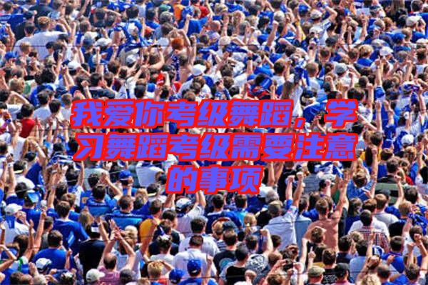 我愛(ài)你考級(jí)舞蹈，學(xué)習(xí)舞蹈考級(jí)需要注意的事項(xiàng)