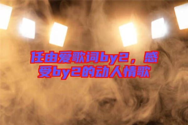 任由愛歌詞by2，感受by2的動人情歌
