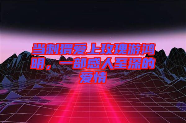 當刺猬愛上玫瑰游鴻明，一部感人至深的愛情