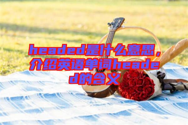 headed是什么意思，介紹英語單詞headed的含義