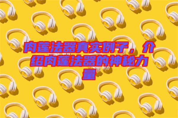 肉蓮法器真實例子，介紹肉蓮法器的神秘力量