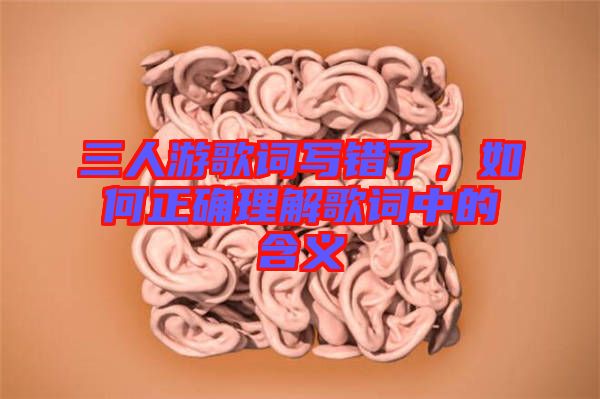 三人游歌詞寫錯了，如何正確理解歌詞中的含義