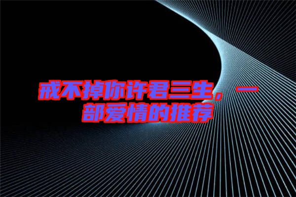 戒不掉你許君三生，一部愛(ài)情的推薦