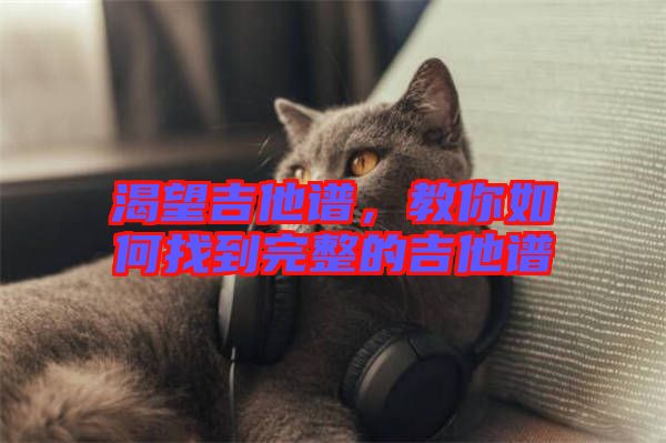 渴望吉他譜，教你如何找到完整的吉他譜