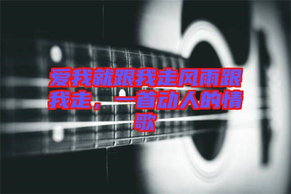 愛(ài)我就跟我走風(fēng)雨跟我走，一首動(dòng)人的情歌