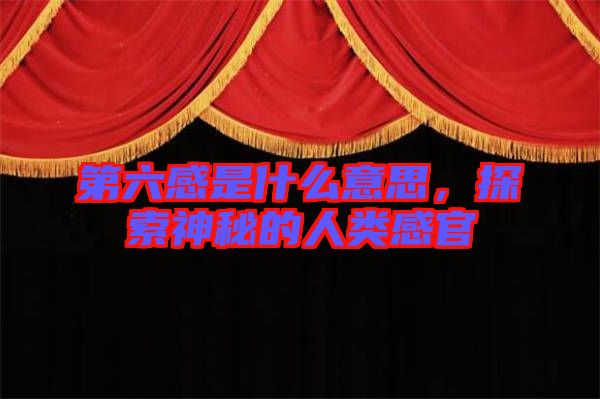第六感是什么意思，探索神秘的人類感官