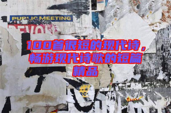 100首很短的現(xiàn)代詩(shī)，暢游現(xiàn)代詩(shī)歌的短篇精品